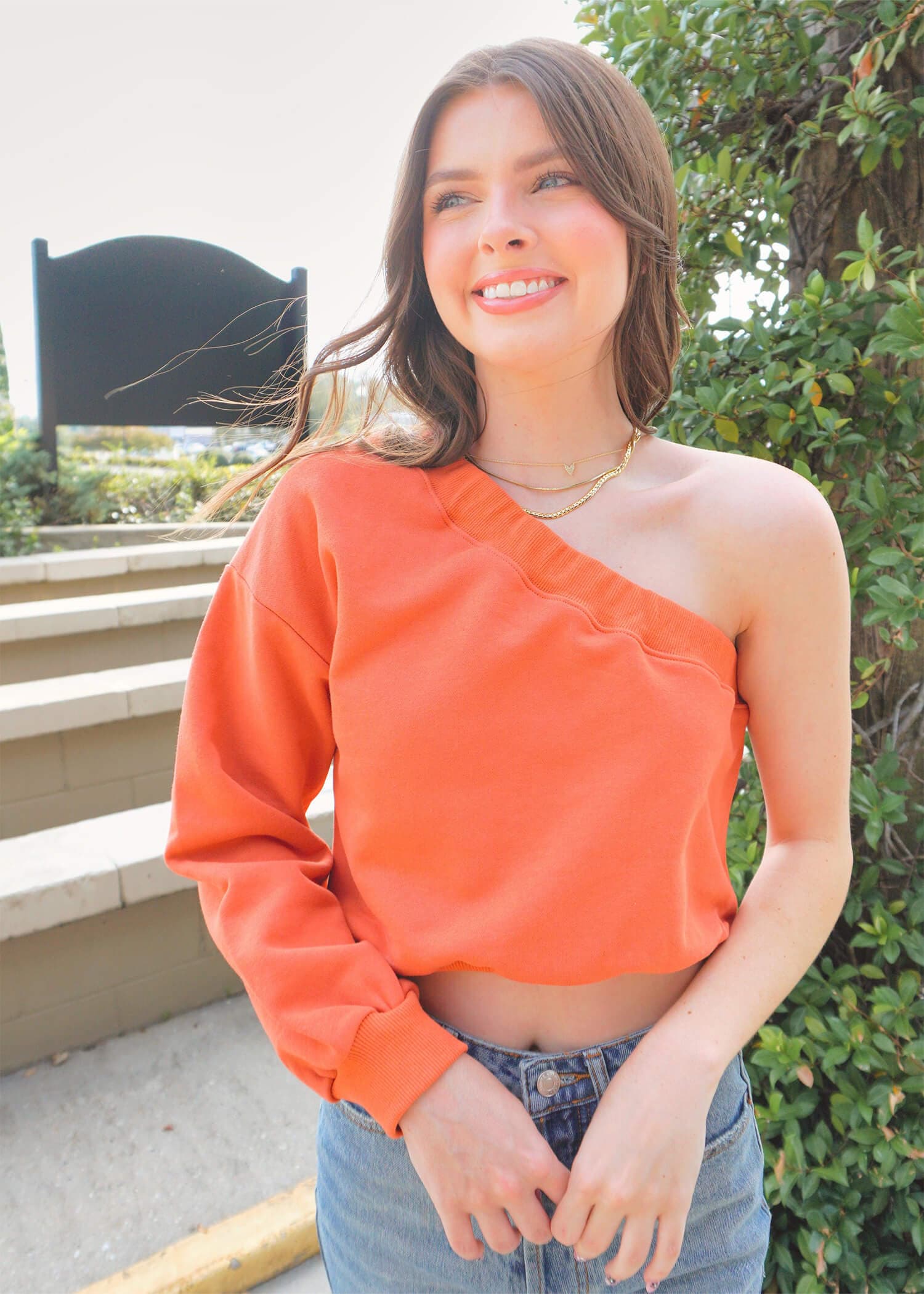 See You When I Can Sweatshirt - Rust Tops MerciGrace Boutique.