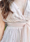 She's The Moment Mini Dress - Blush Dress MerciGrace Boutique.