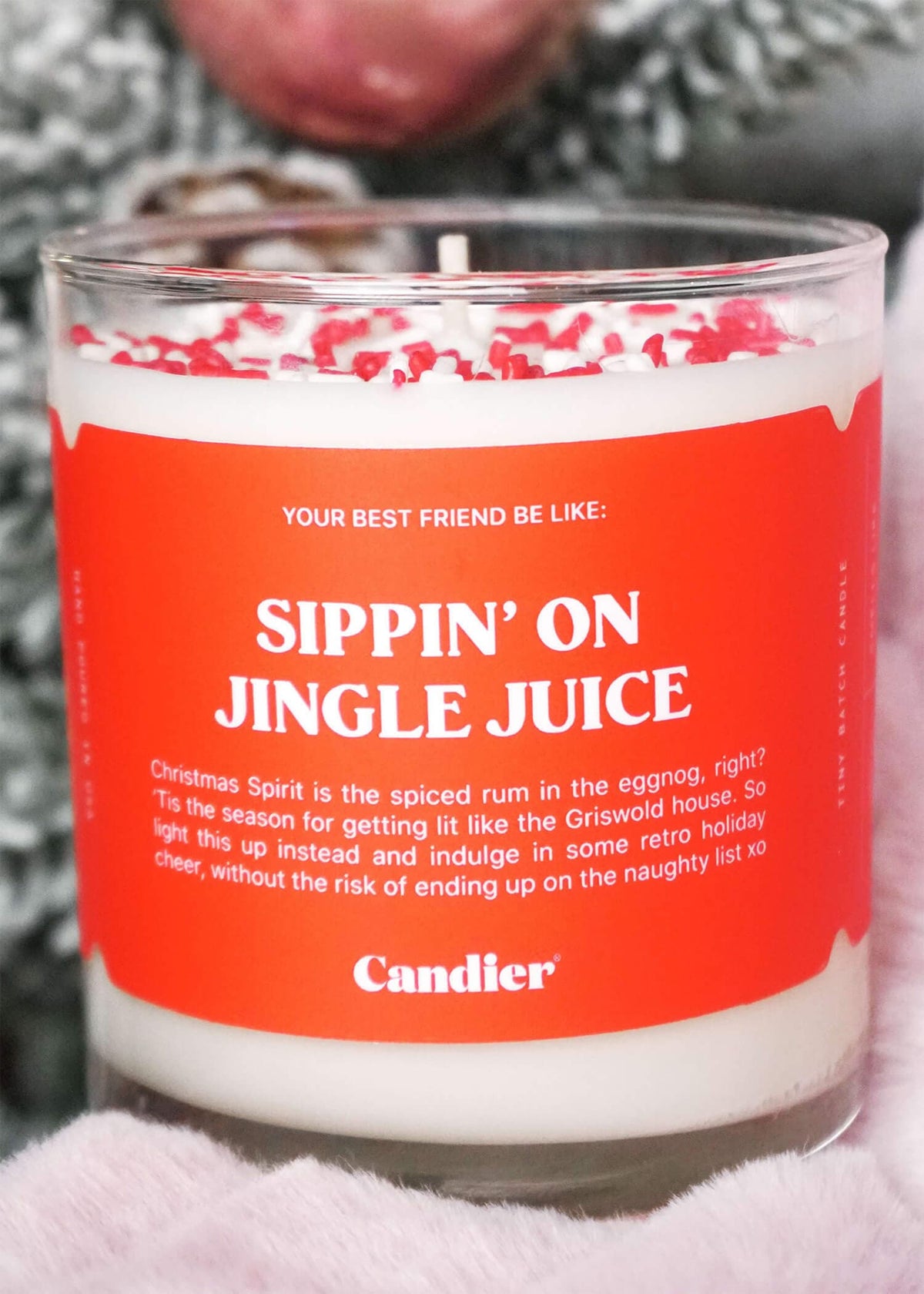 Sippin' On Jingle Juice Candle Candles MerciGrace Boutique.