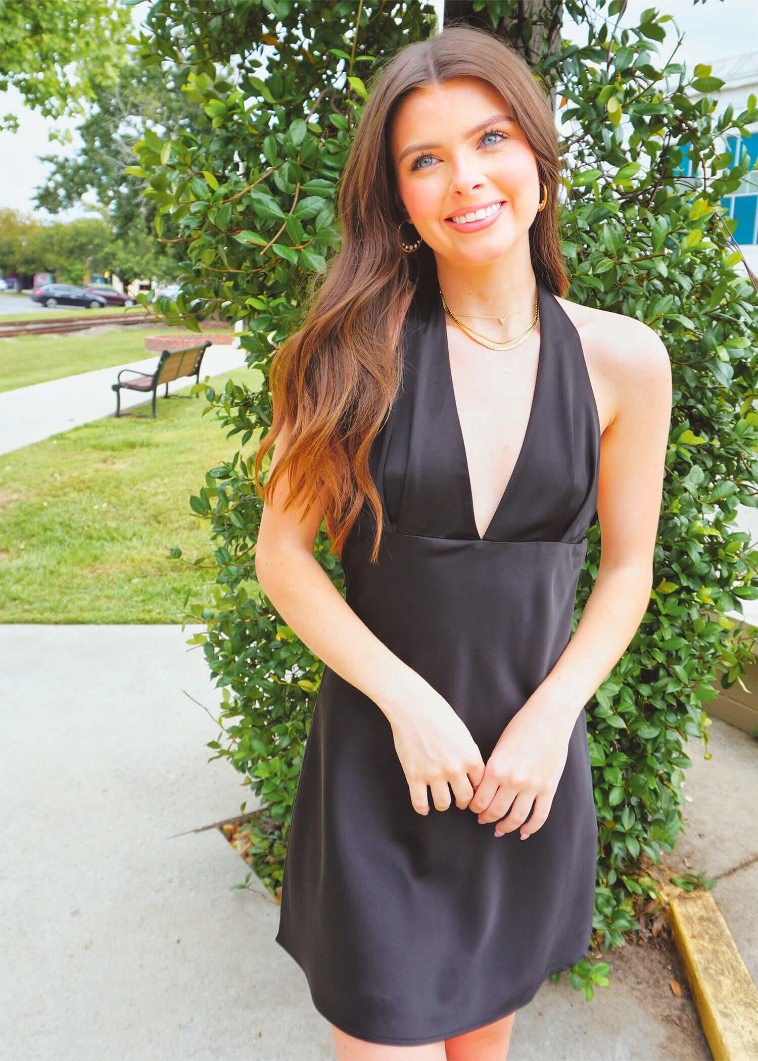 So This Is Love Mini Dress - Black Dress MerciGrace Boutique.
