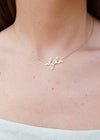Sorority Letter ALPHA Necklace - Gold Necklace MerciGrace Boutique.