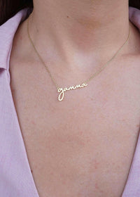 Sorority Letter GAMMA Necklace - Gold - MerciGrace BoutiqueNecklace