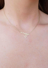 Sorority Letter OMEGA Necklace - Gold - MerciGrace BoutiqueNecklace