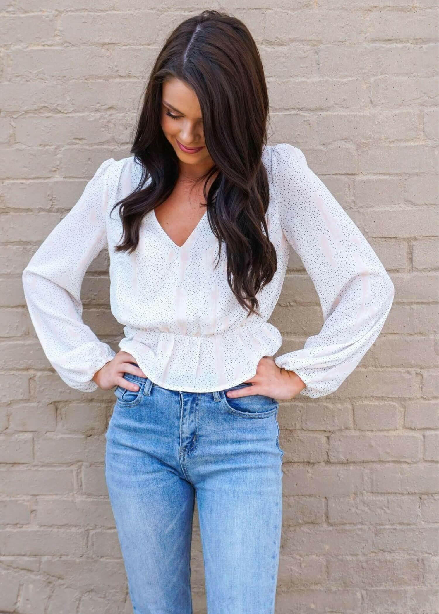 Spark an Interest Blouse Tops MerciGrace Boutique.