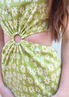 Spring Is The Moment Mini Dress - Light Green Dress MerciGrace Boutique.