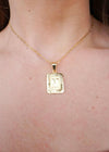 Stamped Forever Initial Necklace - Gold Necklace MerciGrace Boutique.