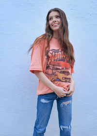 Stanton Classic Graphic T-Shirt - Peach T-Shirt MerciGrace Boutique.