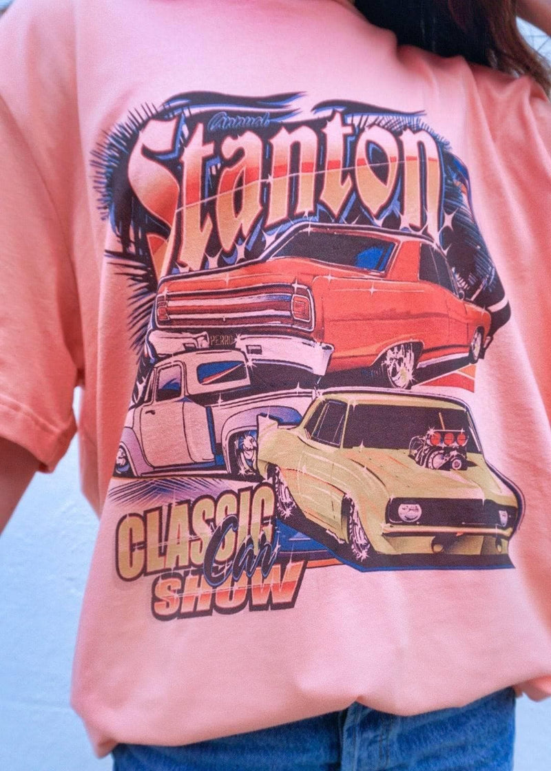 Stanton Classic Graphic T-Shirt - Peach T-Shirt MerciGrace Boutique.