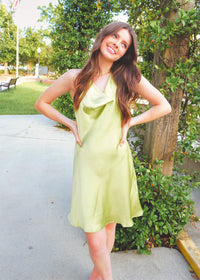 Stay Sweet Mini Dress - Green Apple Dress MerciGrace Boutique.