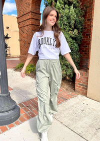 Stick With It Cargo Pants - Khaki Pants MerciGrace Boutique.