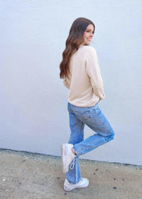 Sunday Funday Sweatshirt - Cream Sweatshirt MerciGrace Boutique.