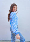 Sweet As Can BE Cardigan - Denim/Lilac Tops MerciGrace Boutique.