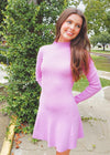 Take A Moment Mini Dress - Blush Dress MerciGrace Boutique.