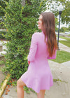 Take A Moment Mini Dress - Blush Dress MerciGrace Boutique.