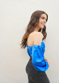 Take It On Top - Royal Blue Top MerciGrace Boutique.