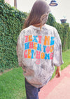 Text Me When You Get Home Tee - Grey/Multi T-Shirt MerciGrace Boutique.