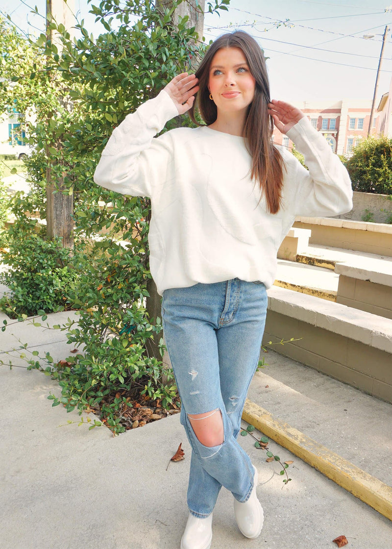 This Is What We Dream Of Sweater - Cream Tops MerciGrace Boutique.