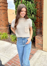 What A Natural Sweater - Natural Tops MerciGrace Boutique.
