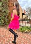 What A Power Move Dress - Hot Pink Dress MerciGrace Boutique.