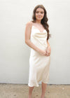 What It's Worth Midi Dress - French Vanilla Dress MerciGrace Boutique.