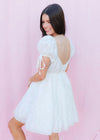 Dreaming Of A Fairytale Mini Dress - White Dress MerciGrace Boutique.