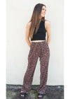 Wild Memories Plisse Pants - Brown Pants MerciGrace Boutique.