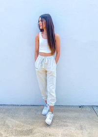 Wildest Dreams Joggers - Heather Gray Sweatpants MerciGrace Boutique.