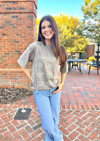Wishing For Angel Numbers Tee - Mineral Washed Brown T-Shirt MerciGrace Boutique.