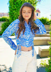 Worth The Wait Top - Blue Tops MerciGrace Boutique.